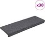 vidaXL Trapmatten - 30 stuks - 65x21x4 cm - Donkergrijs - Rechthoekige Rand