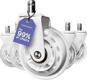 Desktronic Bureaustoelwielen Zwenkwielen - Set van 5 stuks - Wit