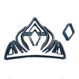 Cuticuter Corona Elsa Fondantsnijder Frozen blauw