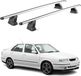 Aurilis Aluminium dakkap voor Seat Toledo I (1991-1999), met bevestiging via T-gleuf, afsluitbaar, 2-delig, zilverkleurig