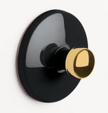 Spirella BOWL Wandhaak Badkamer – Handdoekhaak Zwart Goud – Verchroomd ABS