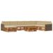vidaXL - Buiten - bank - set - 9 - st - Natuurlijk - en - Beige - Massief - Acacia - Hout
