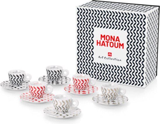 Illy Art Collection Mona Hatoum Espresso Kop en Schotel 6 stuks