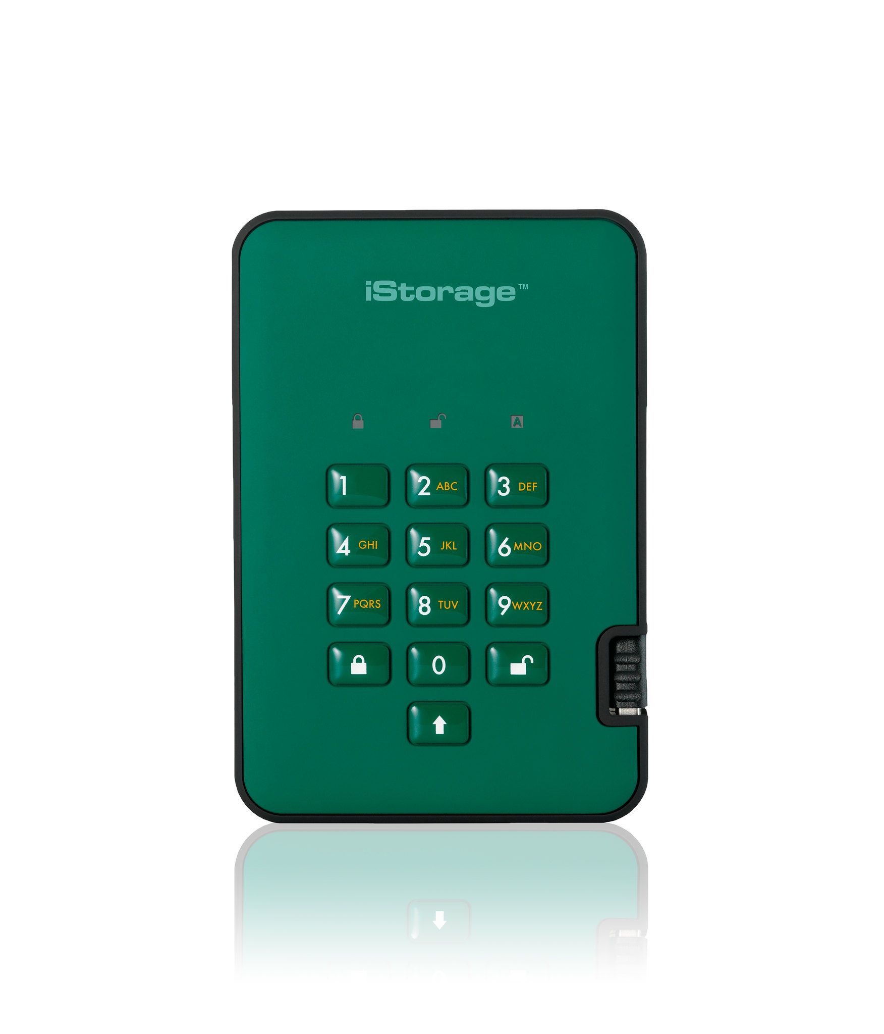 iStorage diskAshur 2 - Externe SSD - 256 GB - Groen