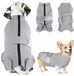 Icecat Veste de protection pour chien avec fermeture éclair et fonction anti-léchage