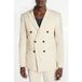 John Varvatos Veste à revers pointus Blanc Chine