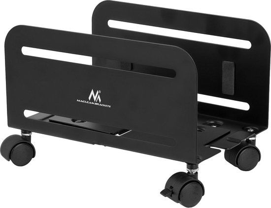 Maclean MC-851 Desktopstandaard Trolley op wielen Zwart