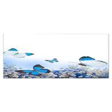 Homemania Muurfoto, motief: vlinders, voor woonkamer, slaapkamer, meerkleurig, 70 x 3 x 100 cm, HM20KNV70 x 100 – 97, polyester, hout