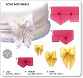JEM Cutters JEM Bows For Drapes Set/3 Roze Strik Kunststof