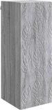 vidaXL Wandkast 33 x 34,5 x 90 cm Bewerkt hout Grijs Sonoma