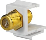 Rutenbeck Keystone F-connector wit