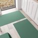 PETTI Artigiani Italiani - Keukentapijt, keukenloper, wasbaar, antislip, keukenloper, eenkleurig, 52 x 380 cm, groen, 100% Made in Italy