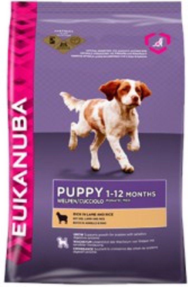 EUKANUBA Puppy & Junior - Lam/Rijst - Puppyvoer - 2.5 kg