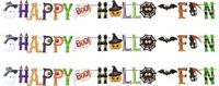 Merkloos / Sans marque Atosa Horror/Halloween Letterslinger - Happy Halloween - Papier - Multi - 250 cm - 3 Stuks