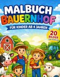 Bauernhof Malbuch für Kinder ab 4 Jahren
