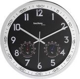 Technoline WT 7981 Wandklok Kwarts 300 mm x 5 cm Chroom