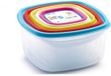 PLASTICFORTE Set van 5 Voedsel Opslagbakjes met Deksel - Diverse Formaten - Transparant