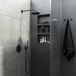Hotbath Cobber IBS20A inbouw regendoucheset met staafhanddouche aan glijstang en 20cm ronde hoofddouche aan 30cm plafondarm chroom