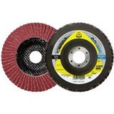 KLINGSPOR 322864 schuurmopplaat SMT 924, 115 x 22,23 mm, 10 stuks. Korrel: 80, gebogen