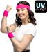Boland - Set 3 zweetbandjes neonroze