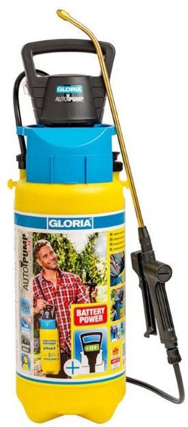 Gloria Prima 5 Comfort Drukspuit 5 l - Compressoraansluiting, Spiraalslang