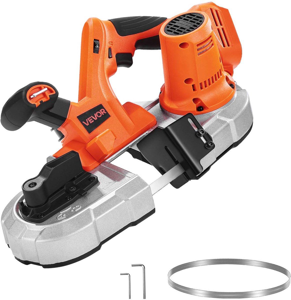 VEVOR Draagbare bandzaag, 20 V, 65 mm diepsnede, 360 W met borstelloze motor