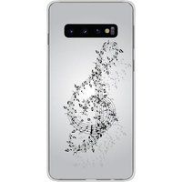 Samsung Galaxy S10 Valse des notes bedrukt siliconen hoesje