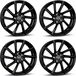Borbet 4 velgen, model VTX, 8.0x18 inch, ET40, 5x114.3, geschikt voor Dacia Duster