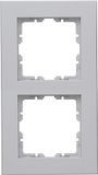Kopp HK07 PURE - afdekraam 2-voudig, kleur: grijs mat - (10 stuks)