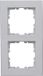 Kopp HK07 PURE - afdekraam 2-voudig, kleur: grijs mat - (10 stuks)