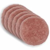 vidaXL - Kussensloop - 6 stuks - HEERLEN - Roze - Ø 30 cm - Katoensatijn