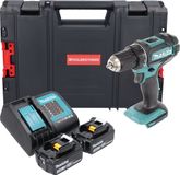 Makita DDF 482 SFJ-R accuboormachine 18V 62Nm + 2x accu 3.0 Ah + lader + RHINO