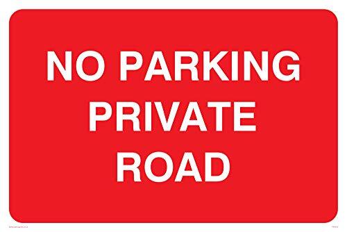 Viking Signs Viking Signs PR1410-A4L-V "No Parking Private Road" Sign, Vinyl, 200 mm H x 300 mm W