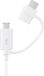 Samsung Mobiele telefoon Kabel [1x USB - 1x Micro-USB, USB-C stekker] 1.50 m Wit