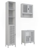Vicco Badkamermeubelset Liora, Wit, 3 delen