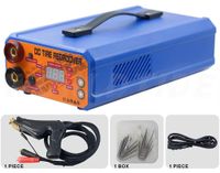 Fraiseuse professionnelle mobile pour pneus - 1000 W - 20 lames - Température réglable - Convient aux pneus de camion et hors route - Bleu