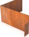 Merkloos Geroba Afboording Cortenedge Cortenstaal buitenhoek 30x30cm 15cm hoog zonder rand