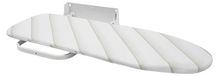 Table à repasser - Montage mural - Pliable, peu encombrant - Pivotant 180° - Surface résistante à la chaleur (200°C) - Cadre en acier - Dimensions 93×31,5/52×32,5 cm - Blanc