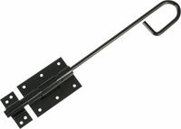 Amig Verticaal schuifslot/plaatgrendel - staal - 35 x 6cm - zwart - schutting - poort