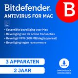 Bitdefender Antivirus voor Mac - 24 maanden/3 apparaten - NL - Mac Download