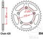 JT-prockets Jt Sprockets 420 Jtr894.50 Steel Achtertandwiel Zilver 50t