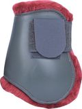 HKM Strijkkappen -Teddy- achterbeen donkerkaki/donkerrood Pony