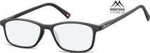 Montana Eyewear BLF51 leesbril - beeldschermbril +1.50 zwart - rechthoekig - incl. hardcase