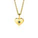 Zinzi DECEMBER hanger 12mm gold plated hart geboortesteen blauw topaas zirconia (zonder collier)