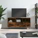 Maison Exclusive - meuble TV en chêne fumé, 102x36x50 cm, fabriqué en panneaux de particules