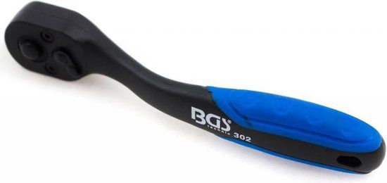 BGS 302 Ratelsleutel - 1/4" - Kunststof gecoat - Omkeerbaar
