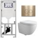 Geberit QeramiQ Dely Swirl Toiletset Compact - Blanc Brillant