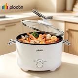 Plodon Marmite électrique 2,0 L, portable, multifonction et antiadhésive, 1000 W