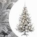 vidaXL Kunstkerstboom met kerstbal 150 cm 150 LED's Warmwit