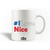 Keramieken mokken maniacase, I Love Nice Frankrijk